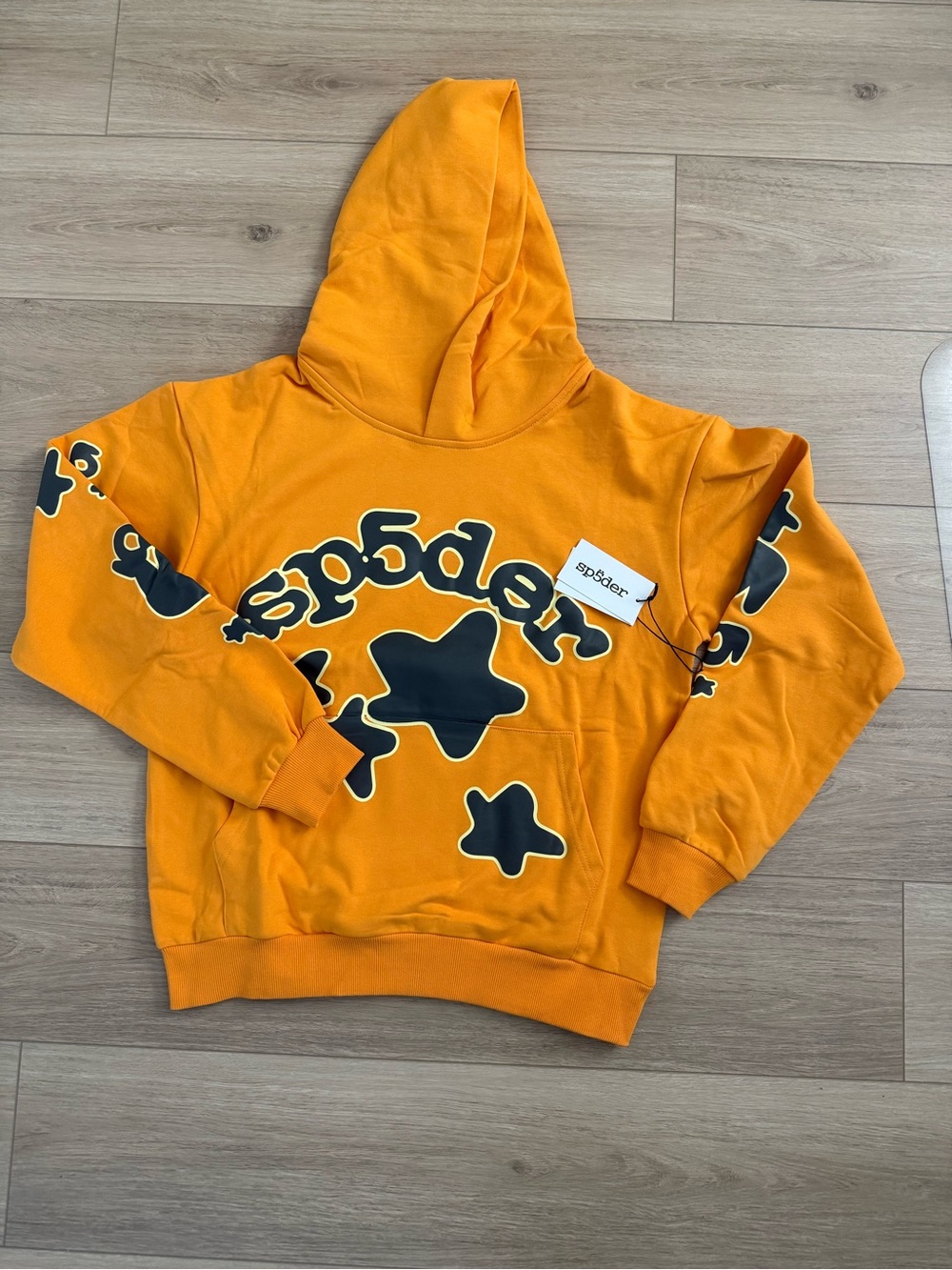Spøden Kids Orange Star Pullover Hoodie